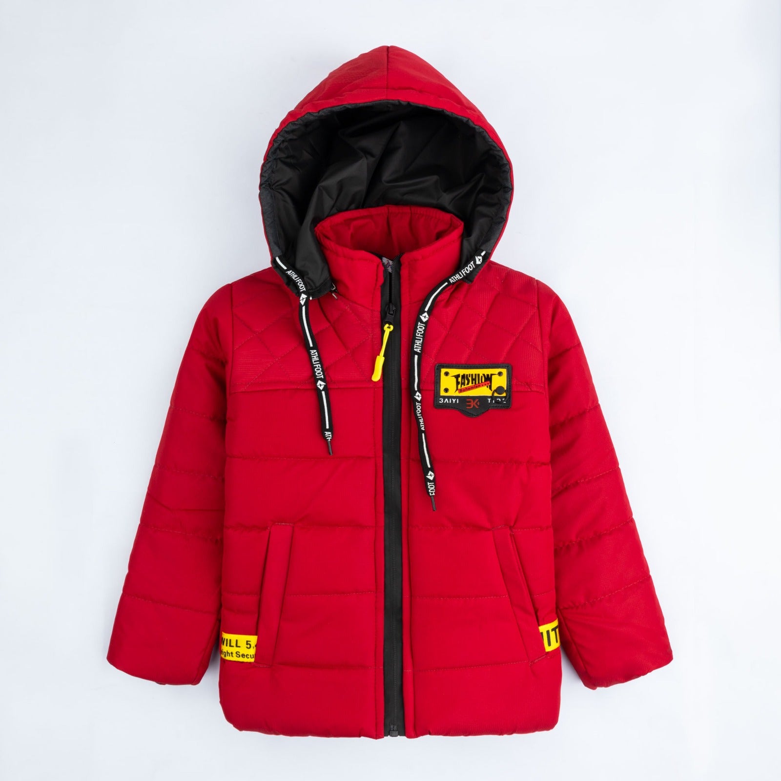 China puffer Jacket- Maroon
