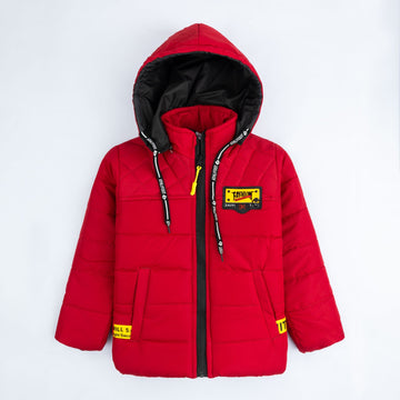 China puffer Jacket- Maroon