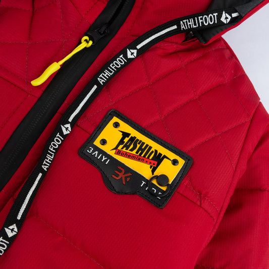 China puffer Jacket- Maroon
