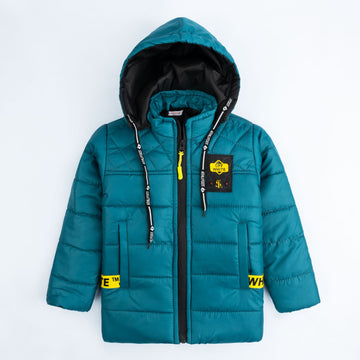 Stylish puffer Jacket- Dark Teal