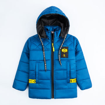 Stylish puffer Jacket- Blue