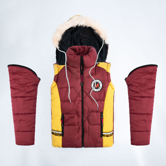 China Fer Jacket- Red Yellow