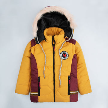 China Fer Jacket- Yellow Red
