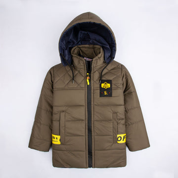 China puffer Jacket- LT Brown