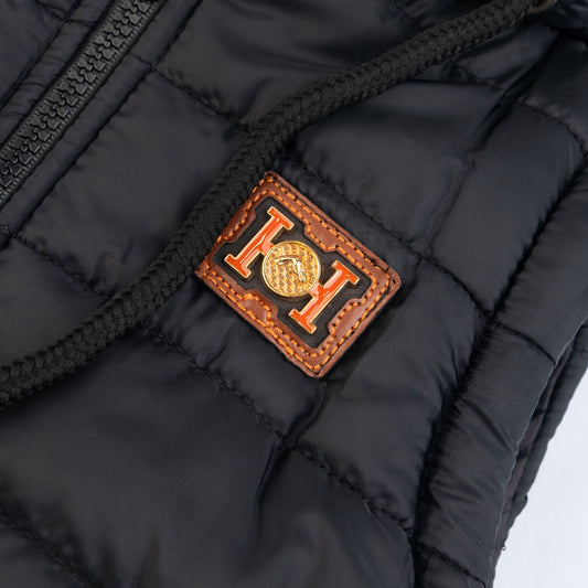 Black B Puffer Jacket