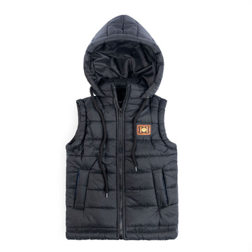 Black B Puffer Jacket