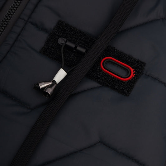 Stylish puffer Jacket- D Black