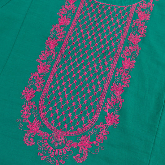 Light Green Embroidered-2Pcs