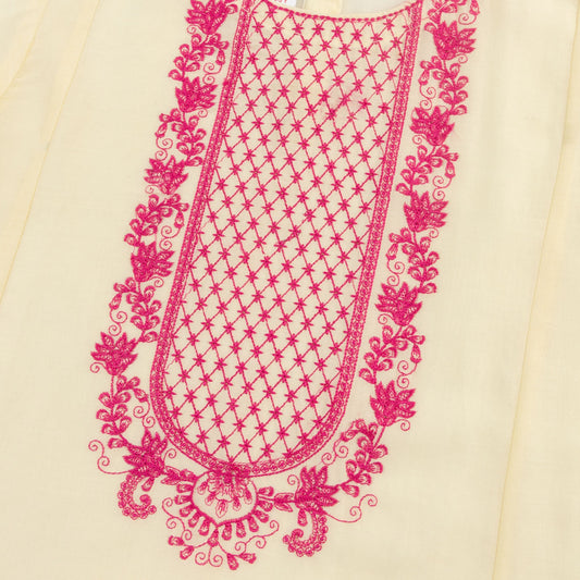 Off White Embroidered-2Pcs