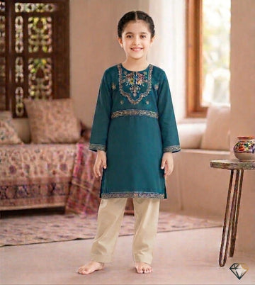 Light Green Embroidered Shirt