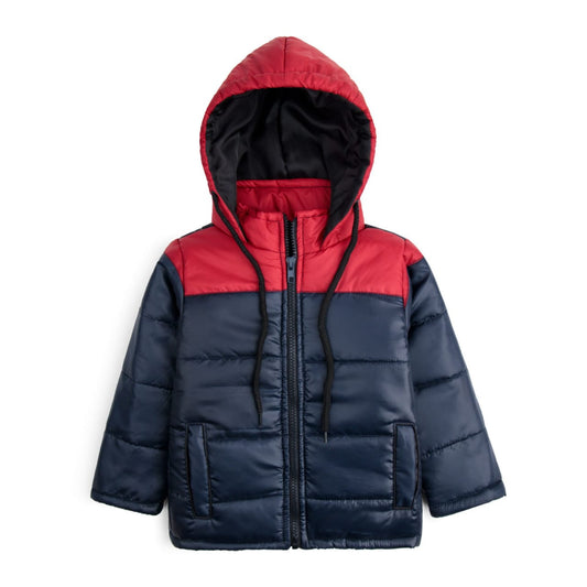 Stylish puffer Jacket- Navy & Red
