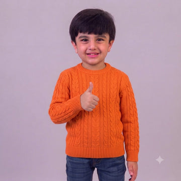 Orange D Sweater