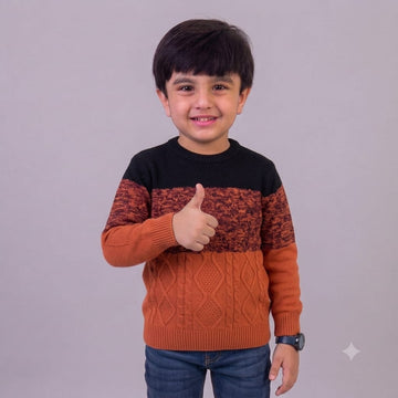 Mustard Navy Sweater