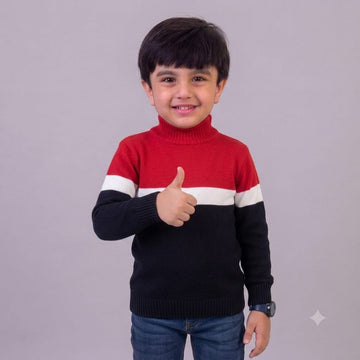 Navy Red Sweater