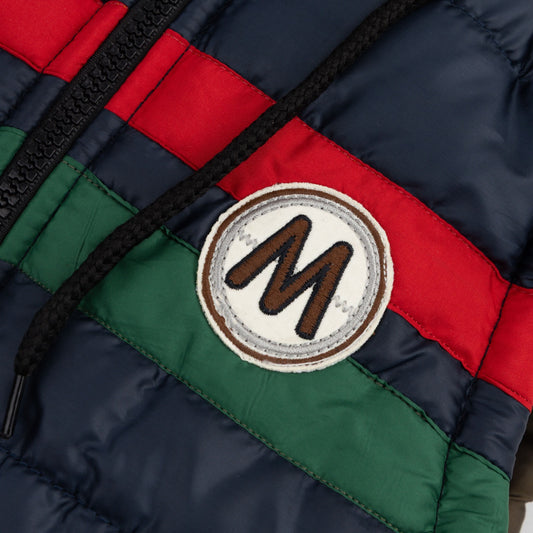 Navy R S/L Fashion Puffer Jacket