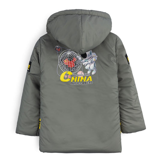 China puffer Jacket-Charcoal